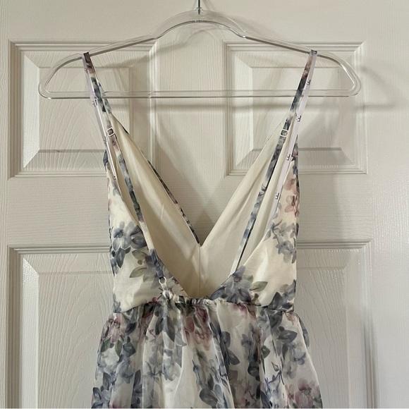 Lulus Ivory Floral Organza Maxi Dress Size XL New With Tags! - Picture 8 of 9